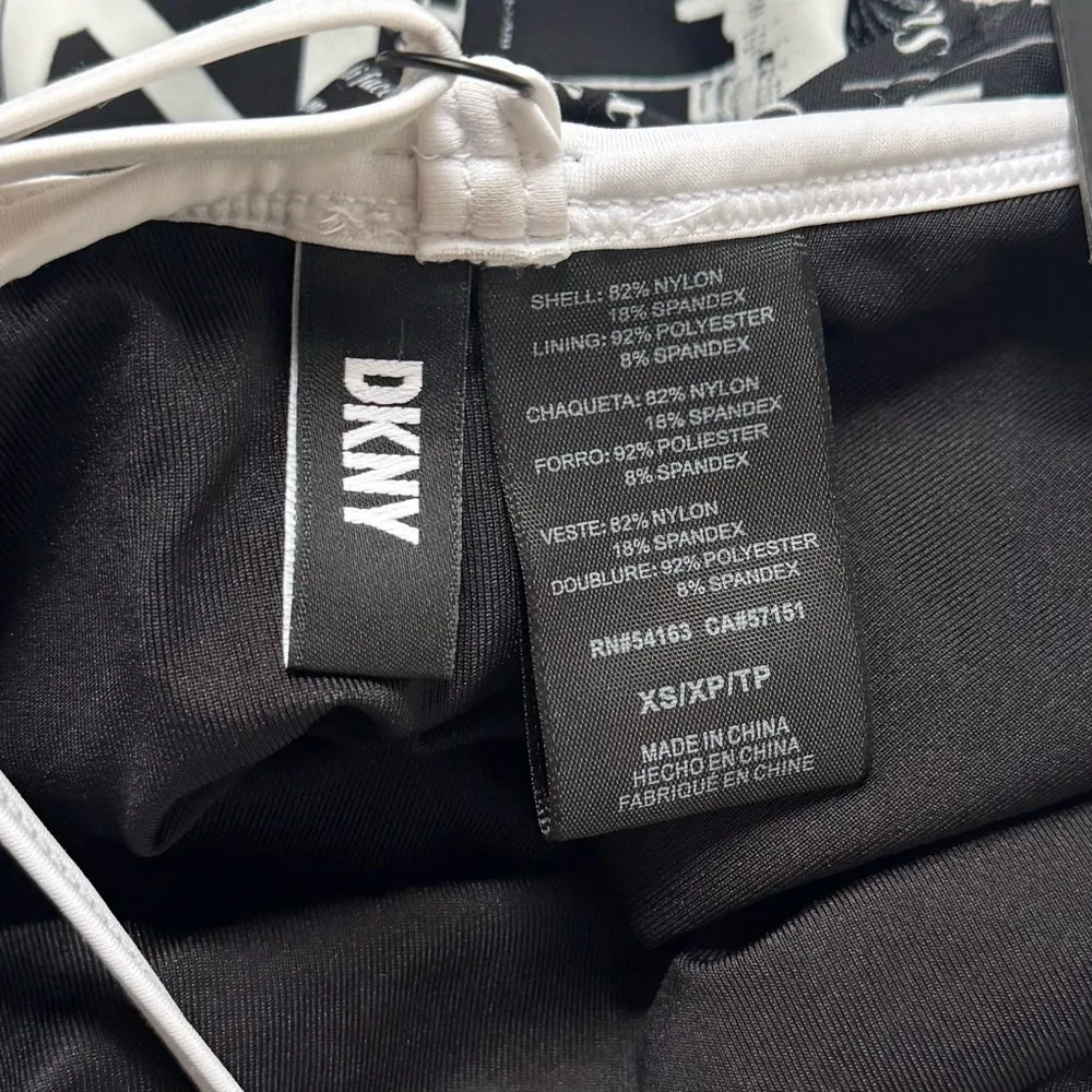 DKNY Graphic T-Back One Piece Swimsuit Size XS - Image 8