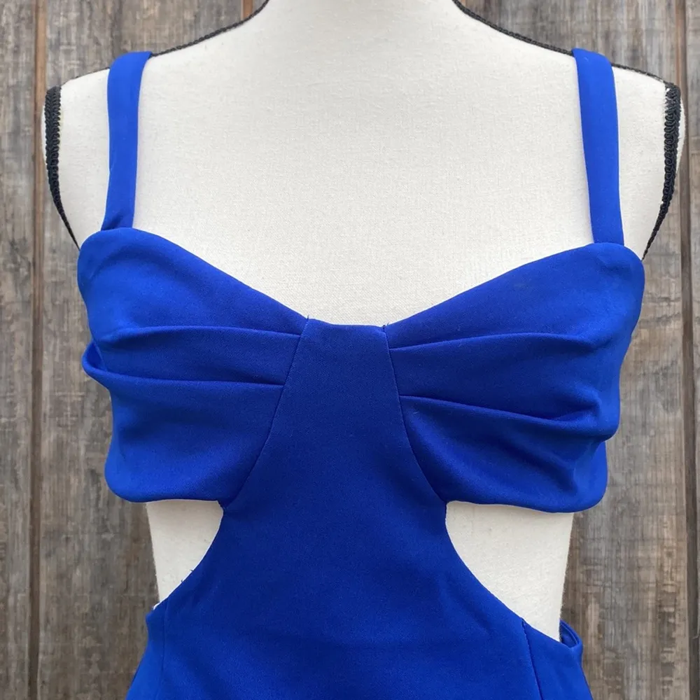 New Woman’s ASOS DESIGN Cut Out MIDI Dress in Blue Size 6 BodyCon Wedding Guest - Image 11