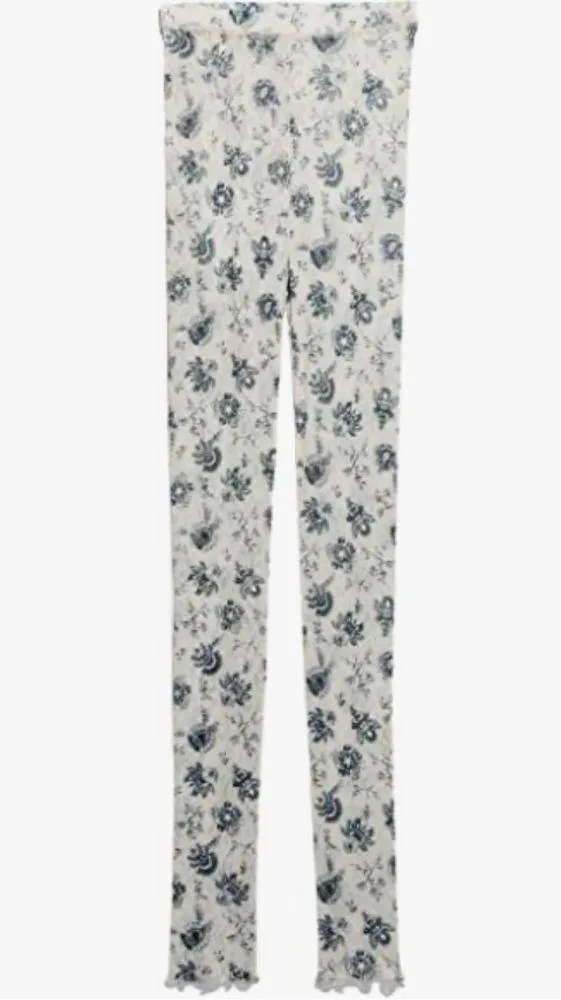 NWT Free People Intimately Layered in Lace Floral Legging Chamois Combo Sz Small - Image 3