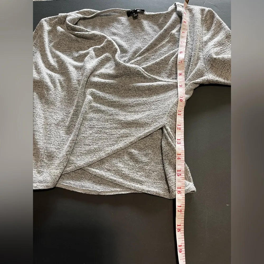WILFRED FREE Long Sleeve Silver Gray Wrap Top Women’s Shirt Sz S EUC - Image 7