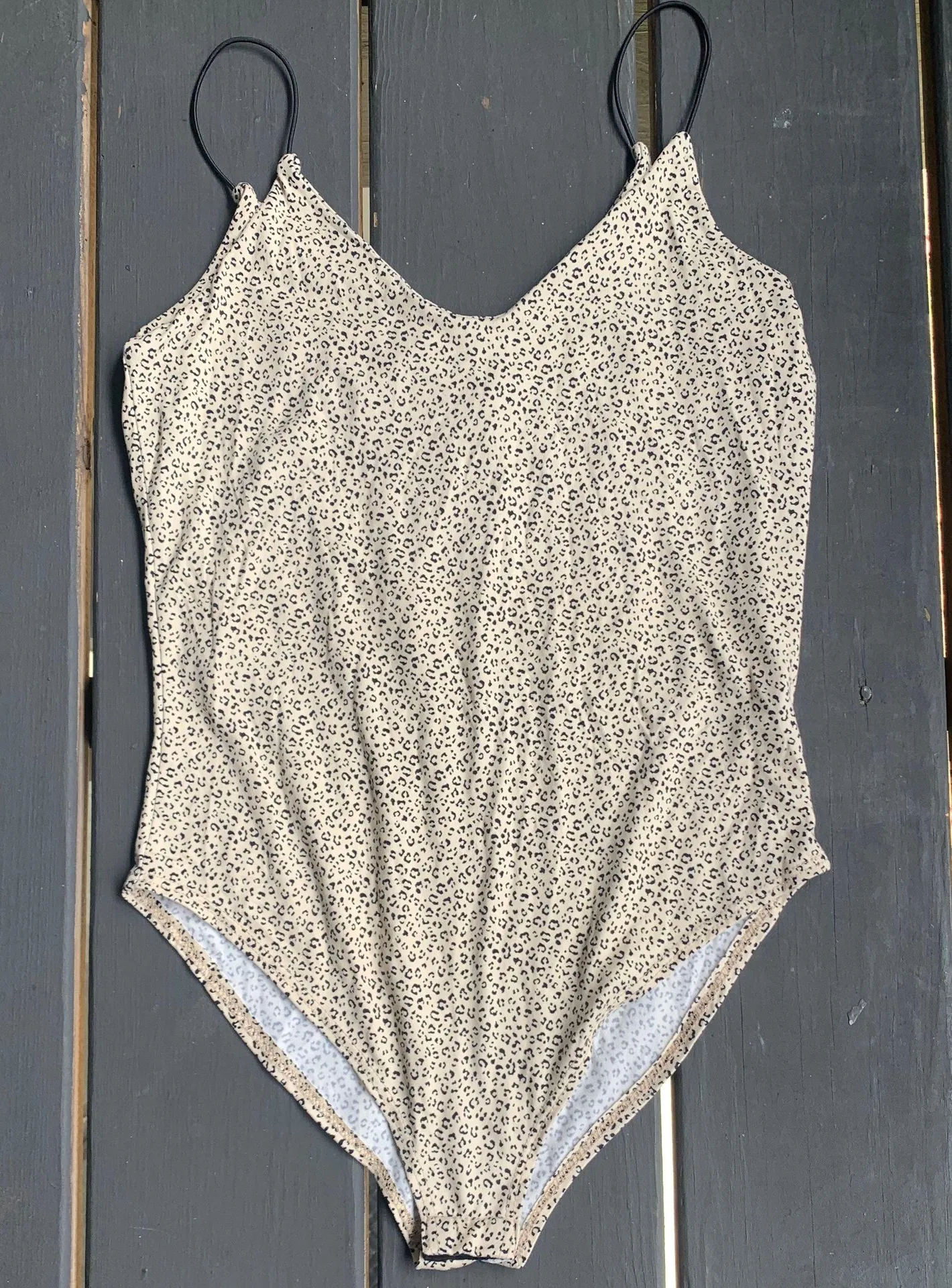 Leopard Print Bodysuit Tan - Image 3