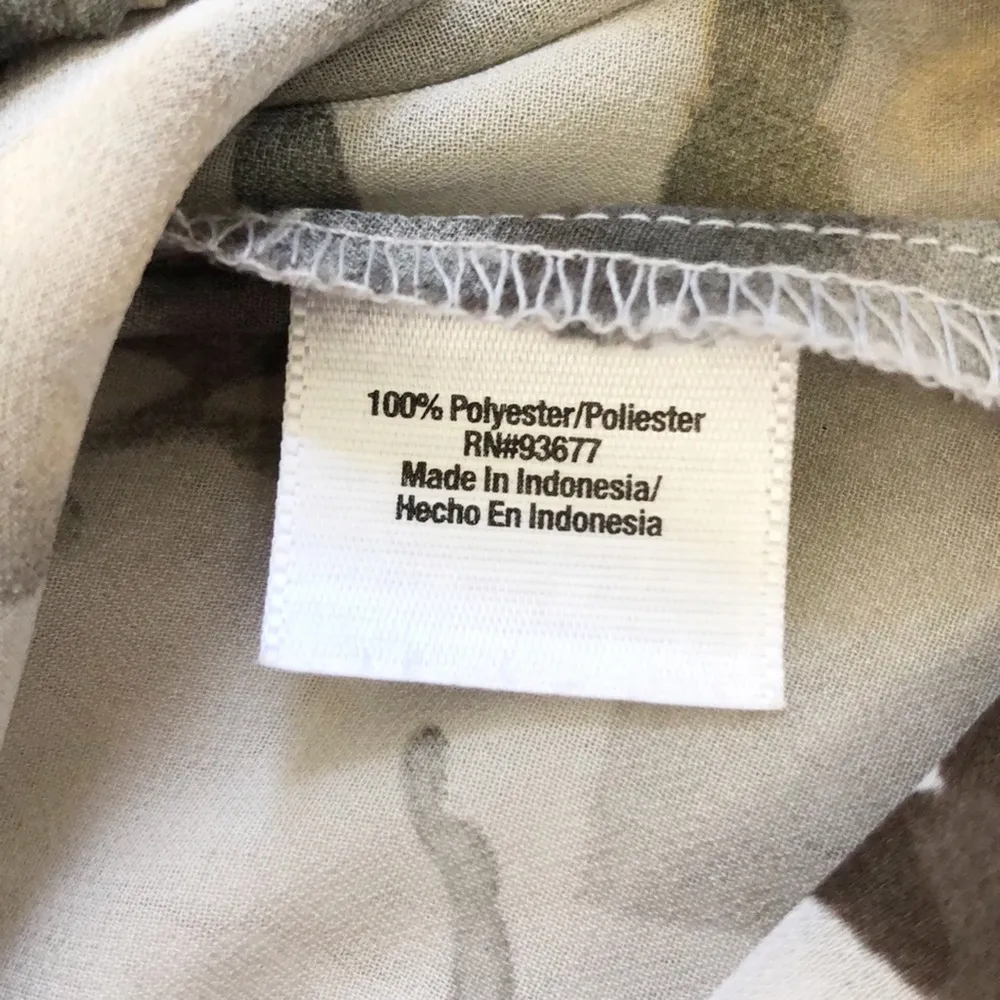 a.n.a. Boho Sheer Gypsy Earthy Floral Flowy Short Sleeve Top Sz S - Image 8