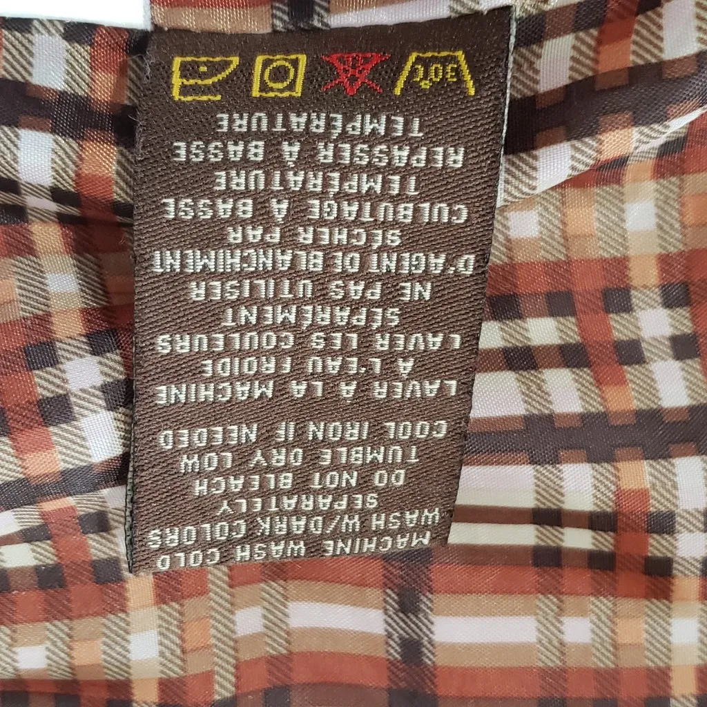 Dollhouse Womens Beige Quilted Puffer Vest Plaid Lining Size M - Image 4