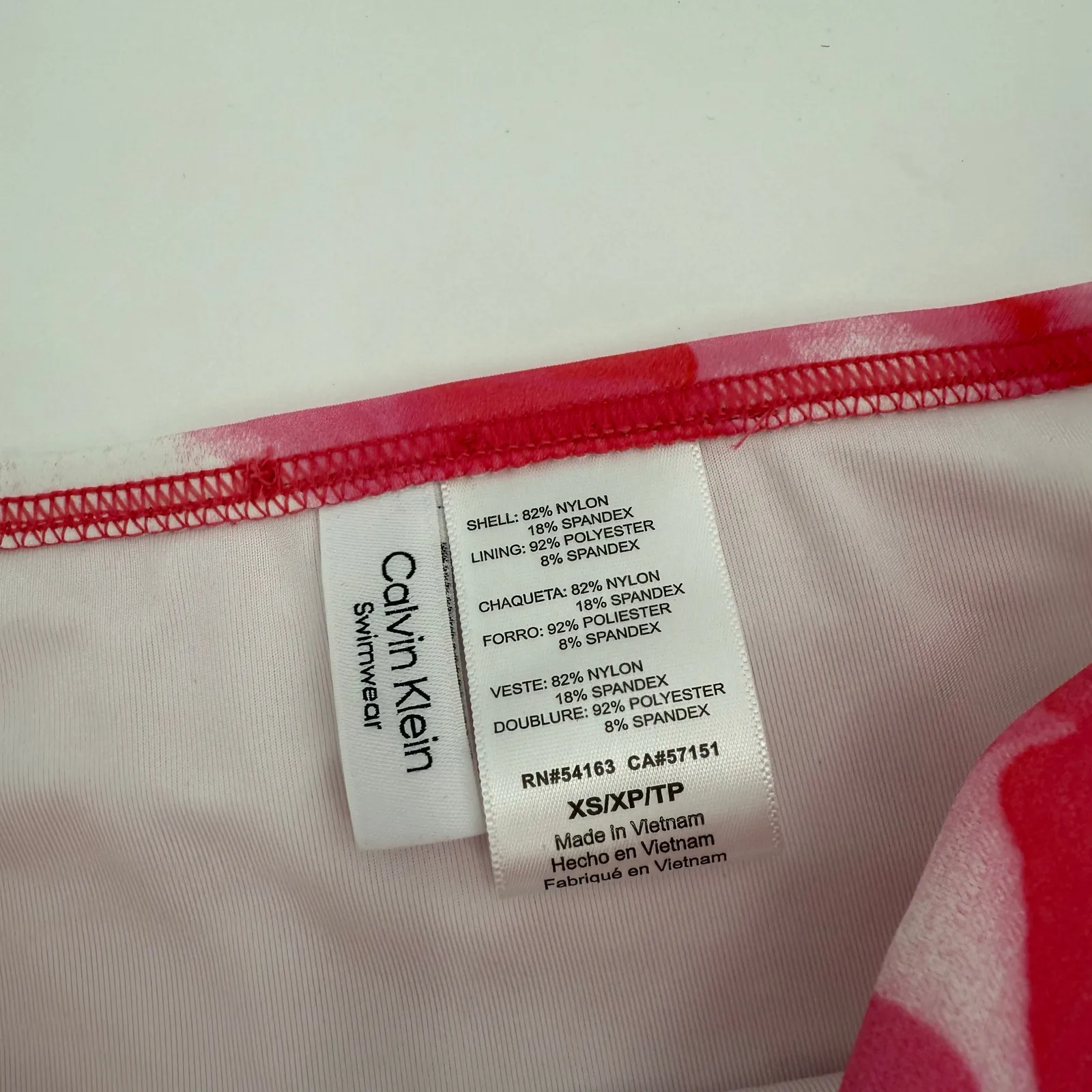 Calvin Klein Bikini Bottoms SZ Extra Small NWT Pleated High Waist Watercolor - Image 6