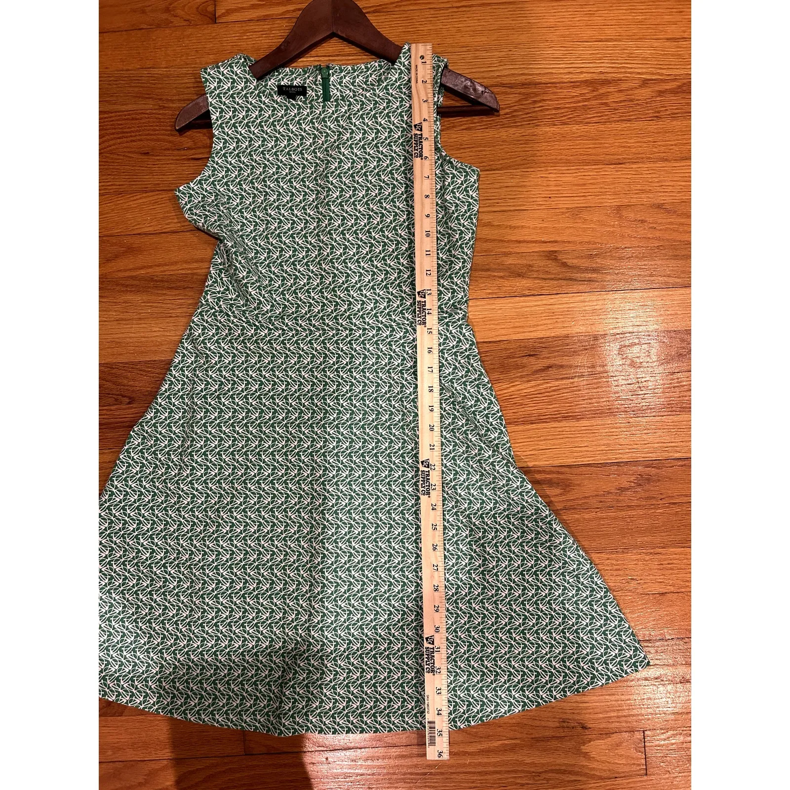 Talbots Petite Smaill Sleeveless A-line Flare Dress Eyeglass Design Kneelength - Image 5