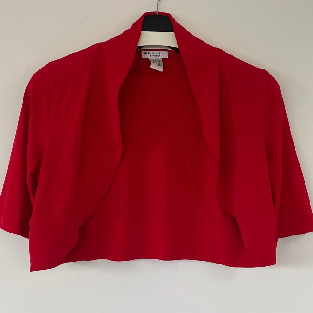 Elegant Black and Red Sleeveless Maxi Dress Medium With Red Shrug - Image 15