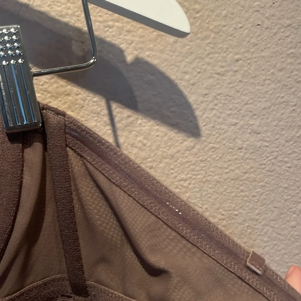 aerie Women’s Taupe Brown Lace Band Strapless Bra Size 34B - Image 11