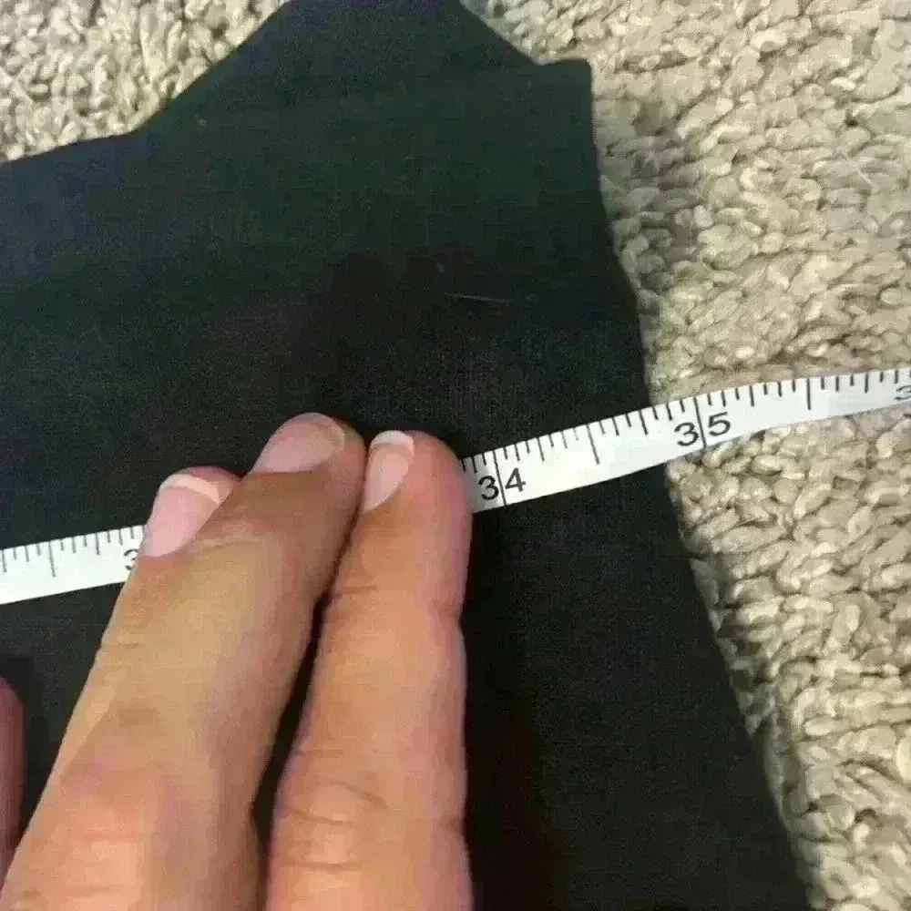 For Cynthia Womens Sz XS Black Linen Dress Button Front Pockets Asymmetrical Hem - Image 8