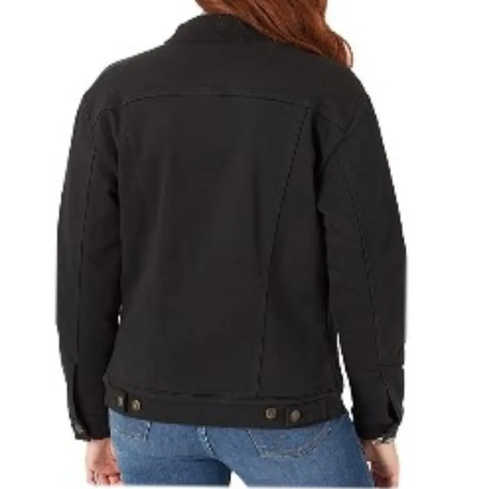 Wrangler Black Sherpa Memory Maker Jacket Size L - Image 2