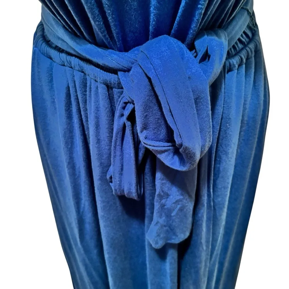 Soma Weekend Soft Jersey Knit Midi Bra Dress Sz M Blue Summer Cruise Vacation - Image 6