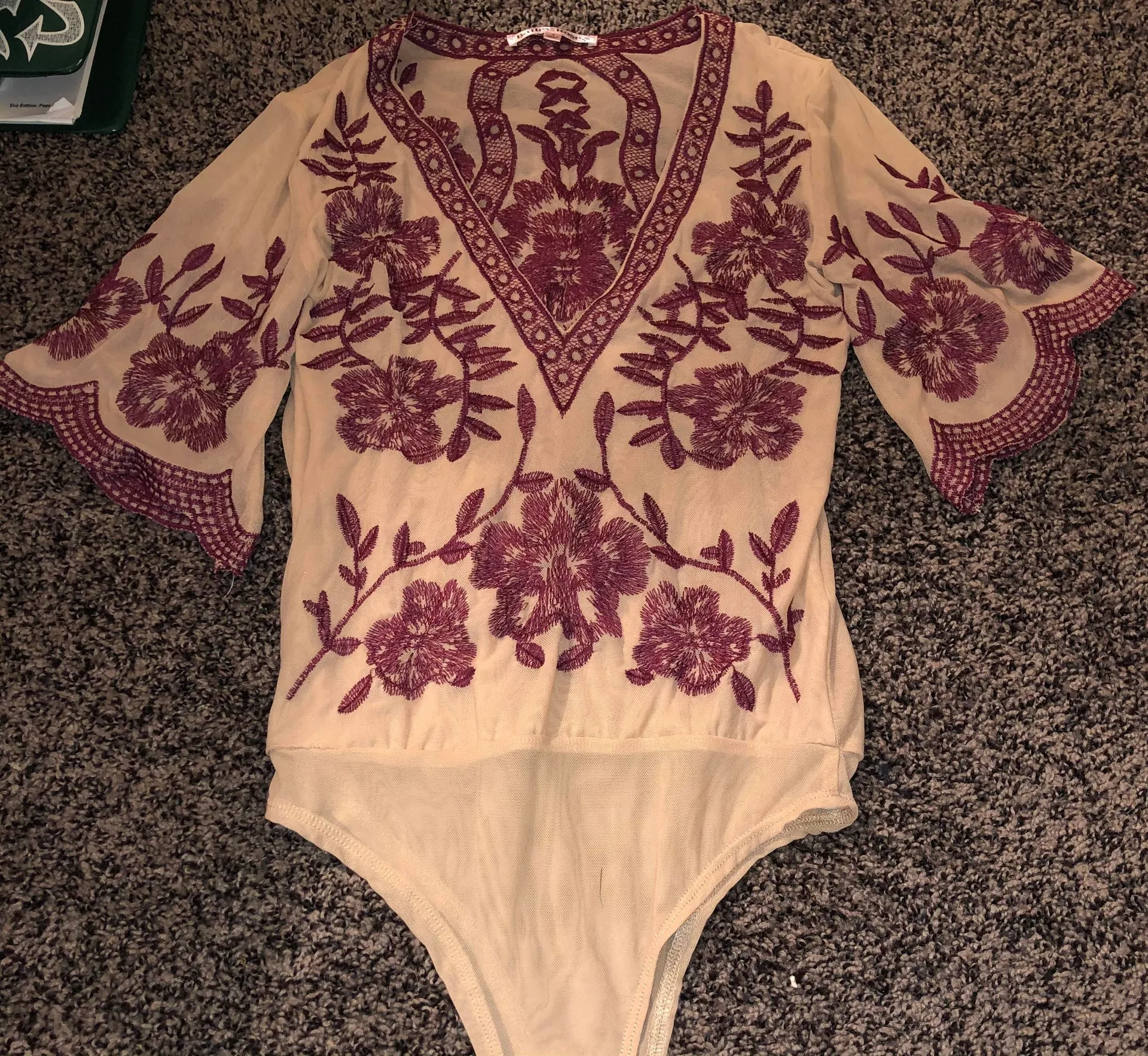 Bailey rose Embroidered Body Suit - Image 2
