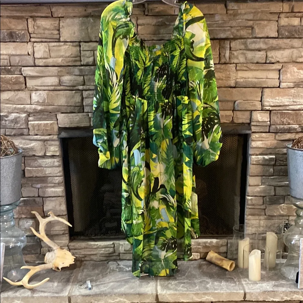 Live‎ 4 Truth Green Leaf Print Blouse - Image 4