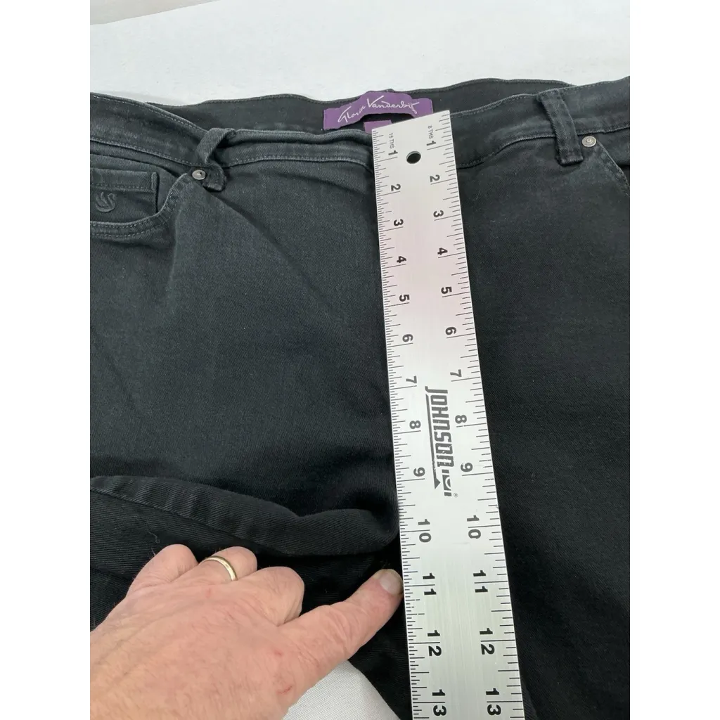 Womans Gloria Vanderbilt Amanda Black Jeans Size 16 W 0131/S-3 - Image 7