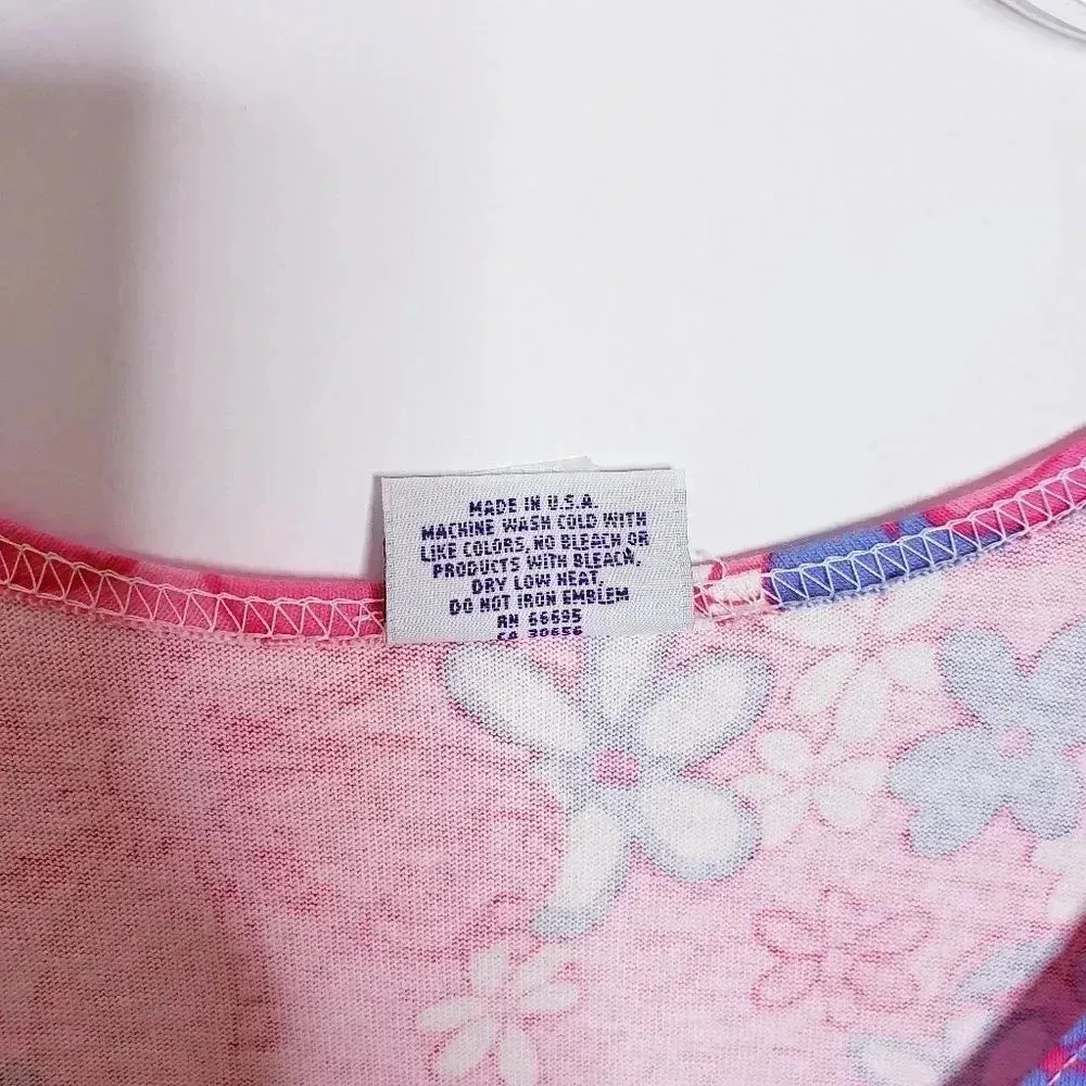 I Can Too Casual Wear Sun Dress Pink Floral Small - Image 7