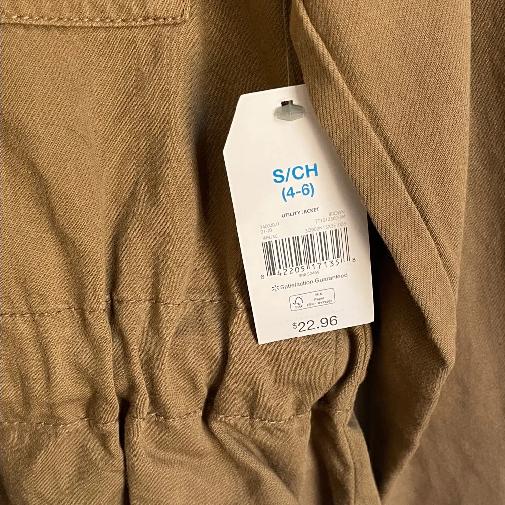 Time And Tru  Brown Utility Jacket - Image 4