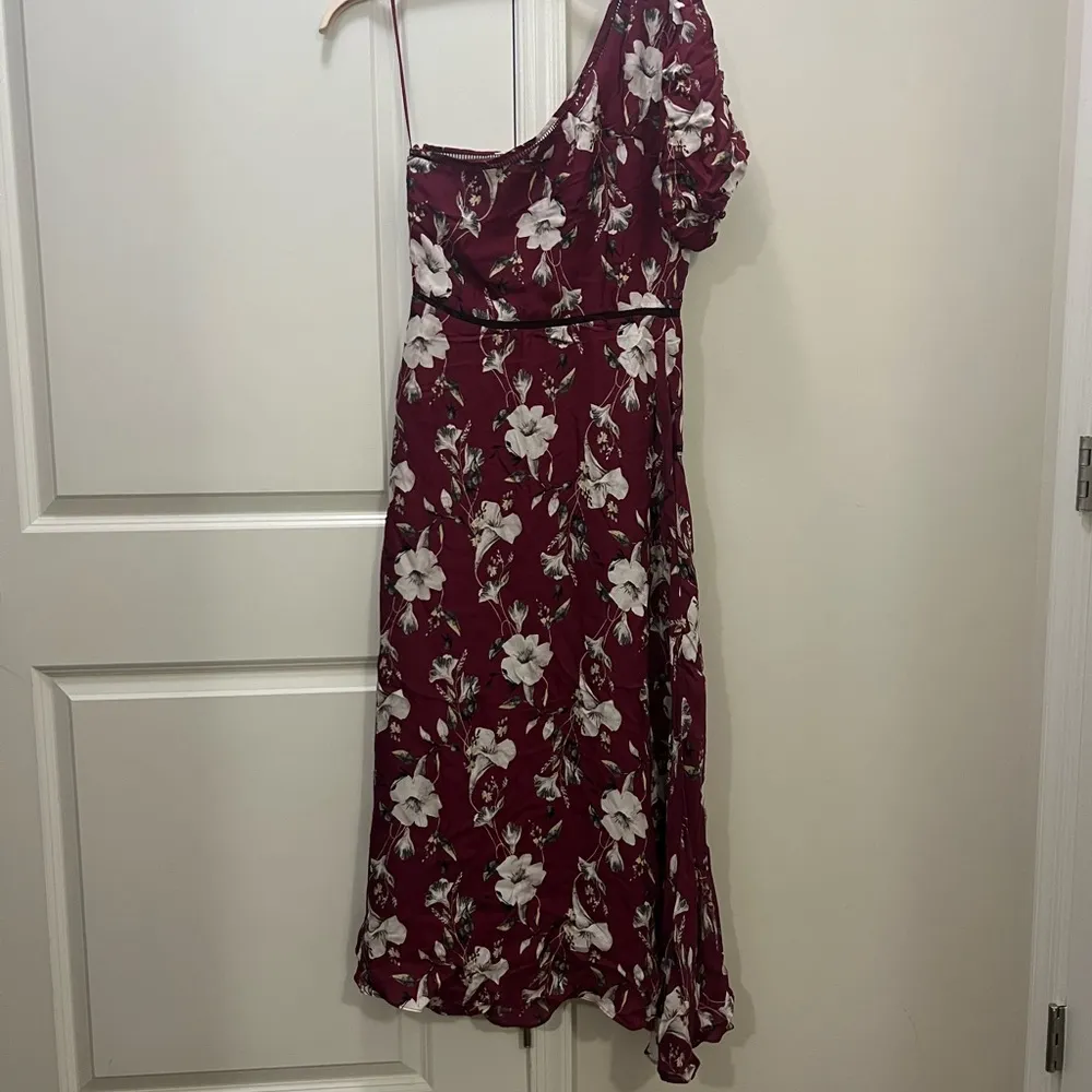 La Maison Talulah Burgundy Cannes Midi Dress Size Medium $350 - Image 8