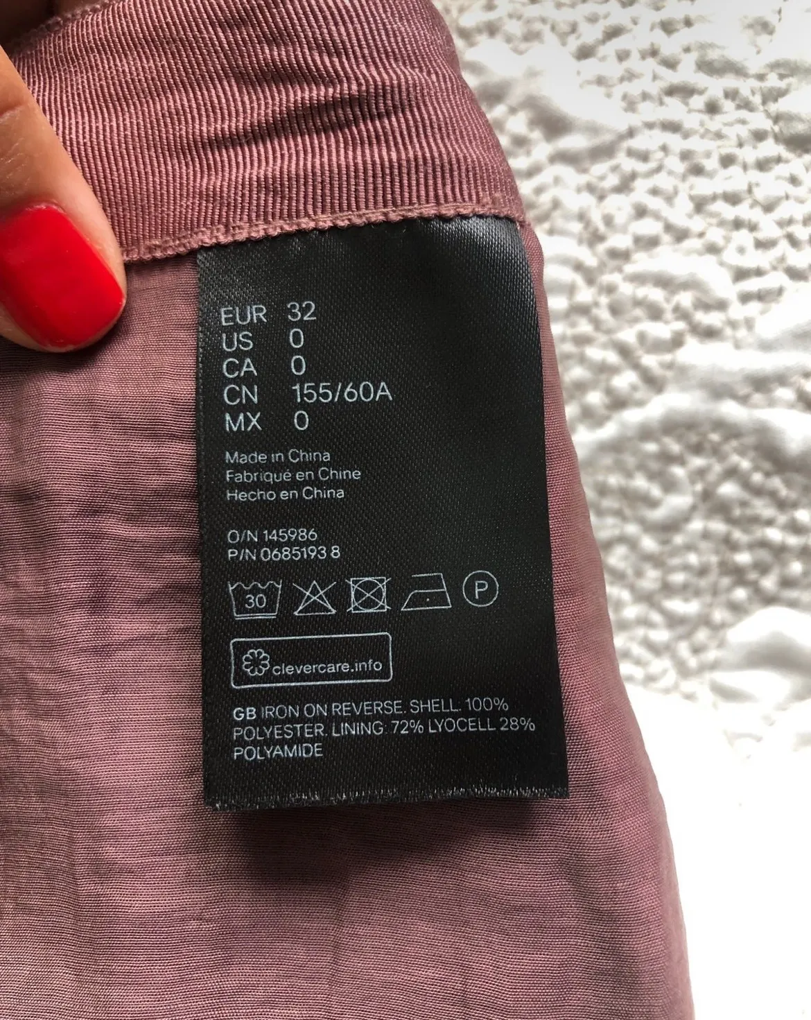 Conscious Exclusive Velvet Mini Skirt with Peplum Ruby Color Sz. 0 - Image 6