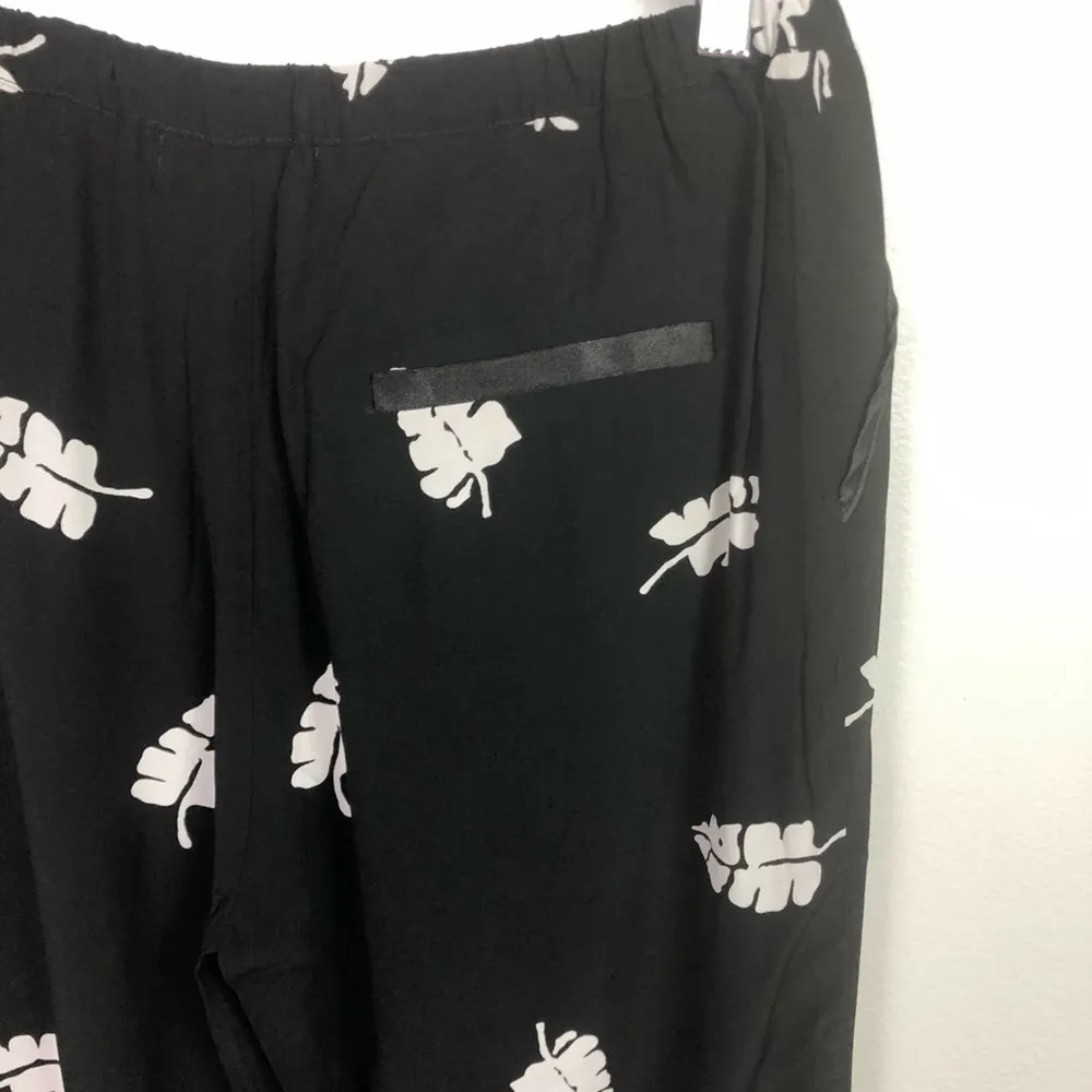 Capulet Leaf Print Zsa Zsa Trousers Black Medium - Image 8