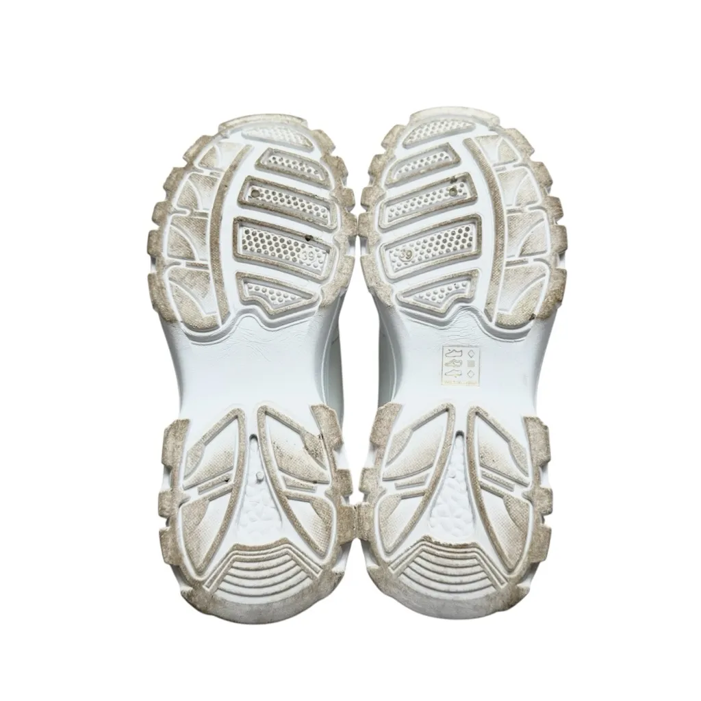 🔃White Platform Lace Up Sneakers White Size 8 - Image 6