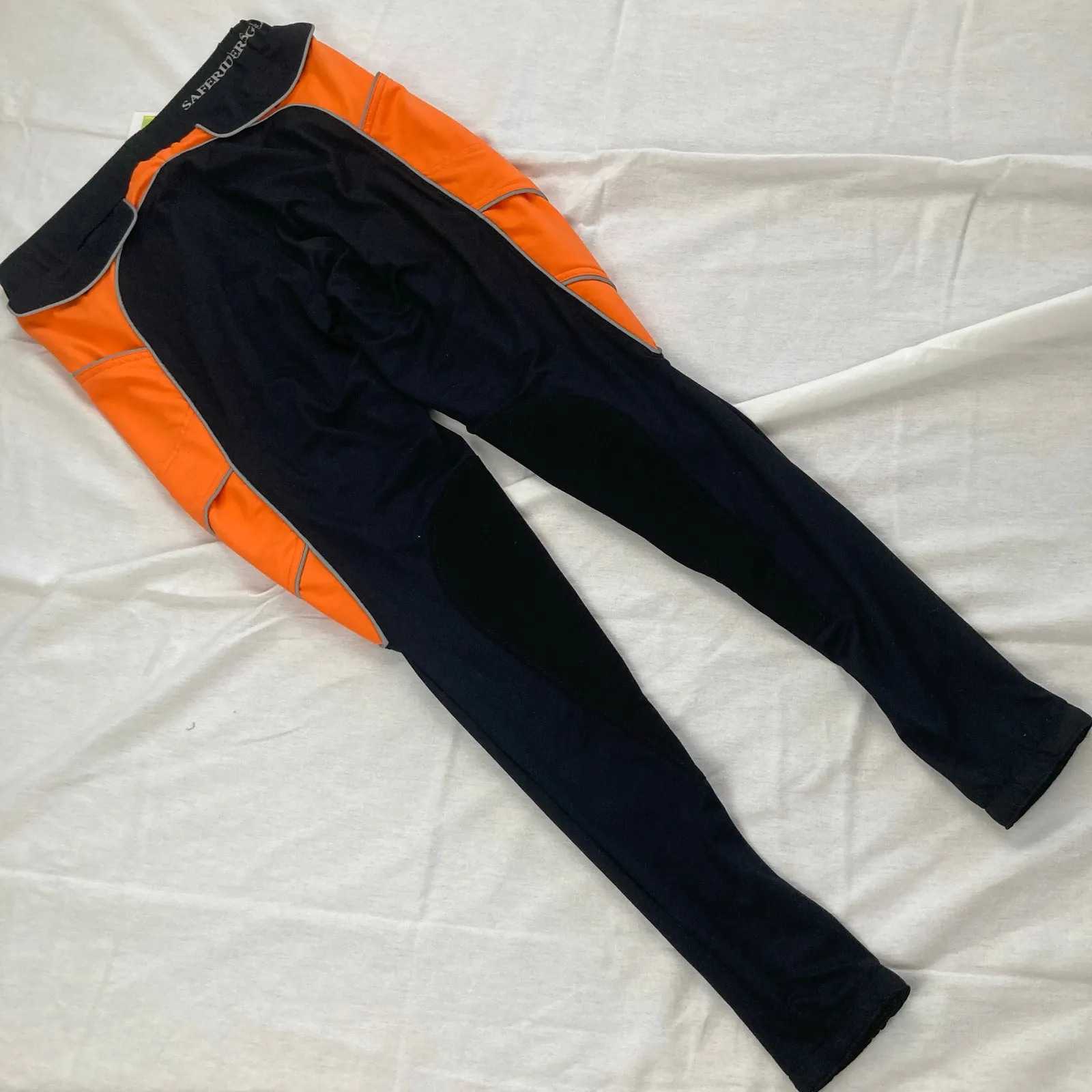 NWT/Defects Safe Riders Gear Womens S Reflective Breeches High Visibility Trail Black - Image 2