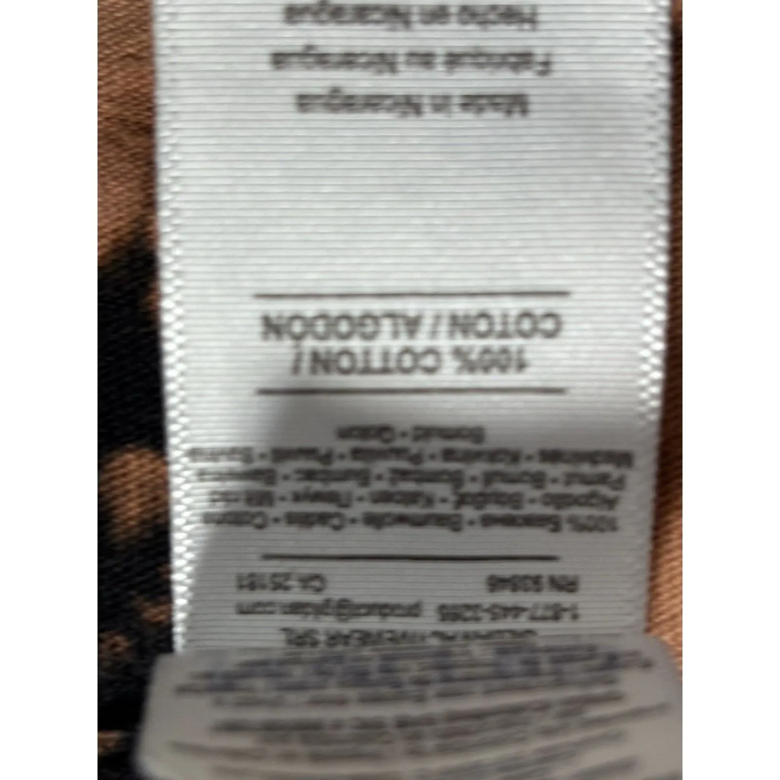 Gildan Tie Dye Black/Tan Short Sleeve Cut Off T-shirt Size Large‎ Cotton Crew - Image 3