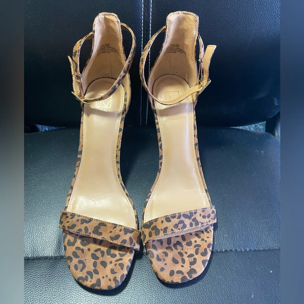 Material Girl Blaire Leopard Print Women's Stiletto Heels Size 9 1/2 - Image 3