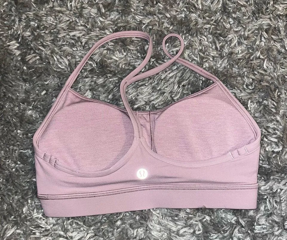 Lululemon flow y bra rose blush size 4 - Image 2