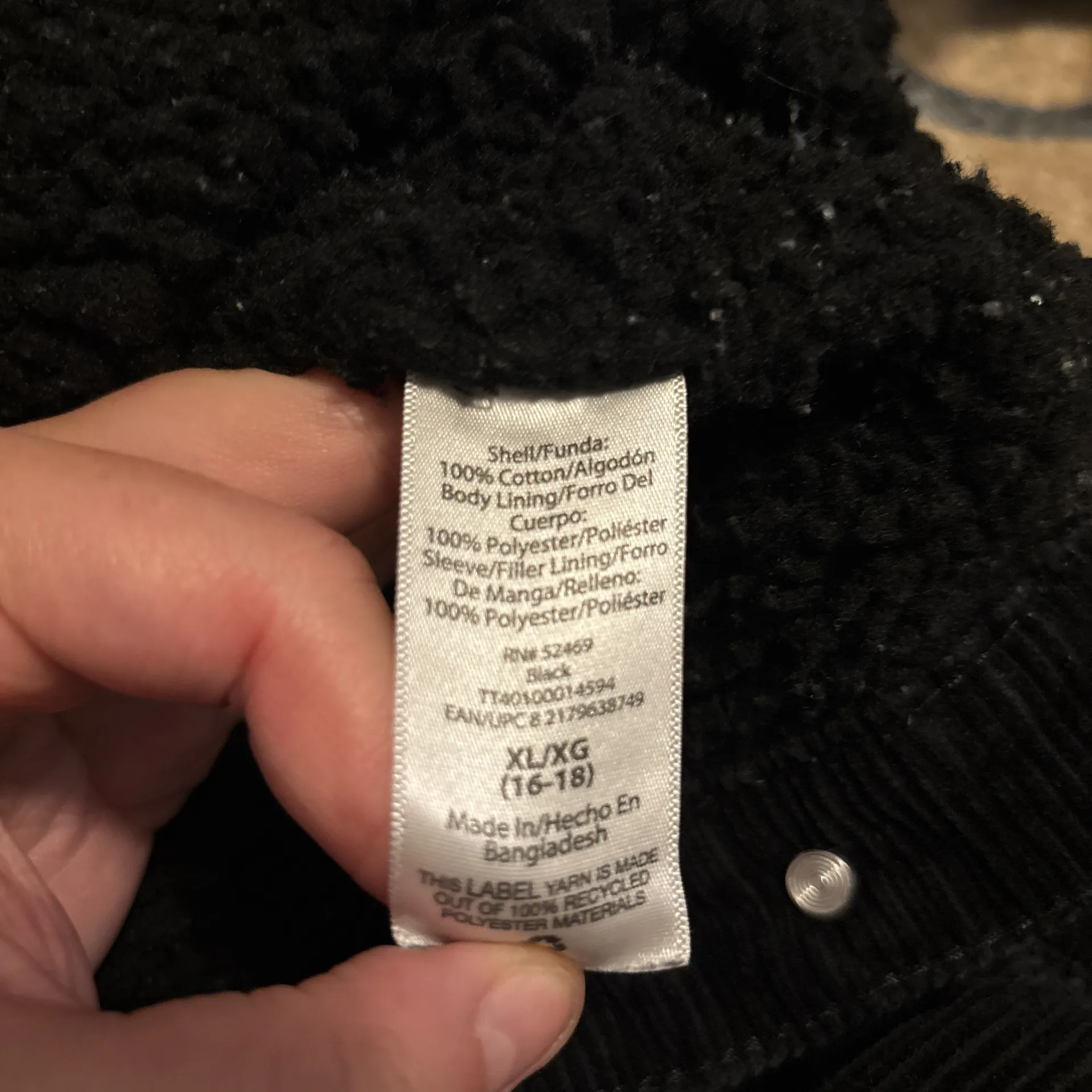 Time And Tru Black corduroy jacket  - Image 3