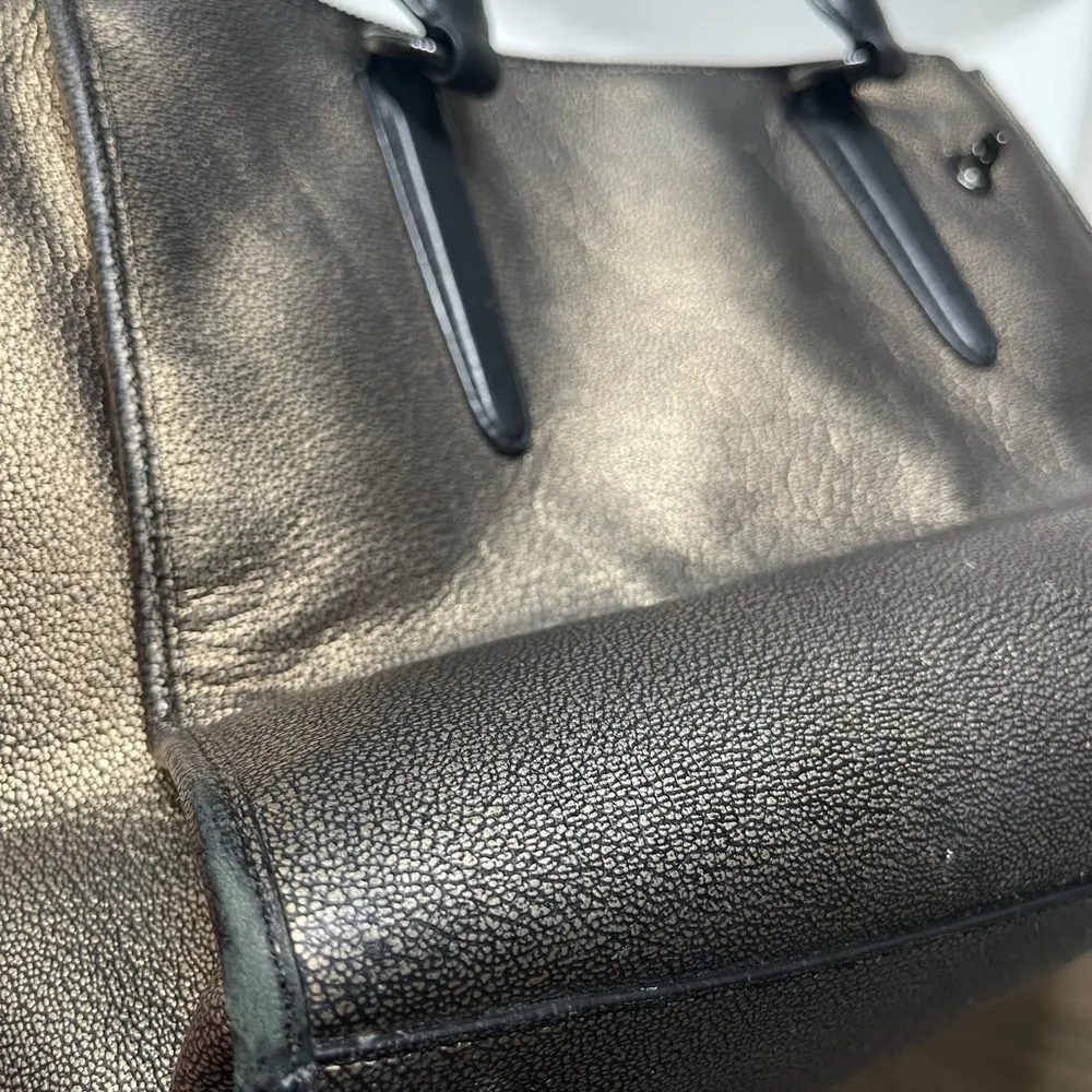 gold shimmer gunmetal purse - Image 10