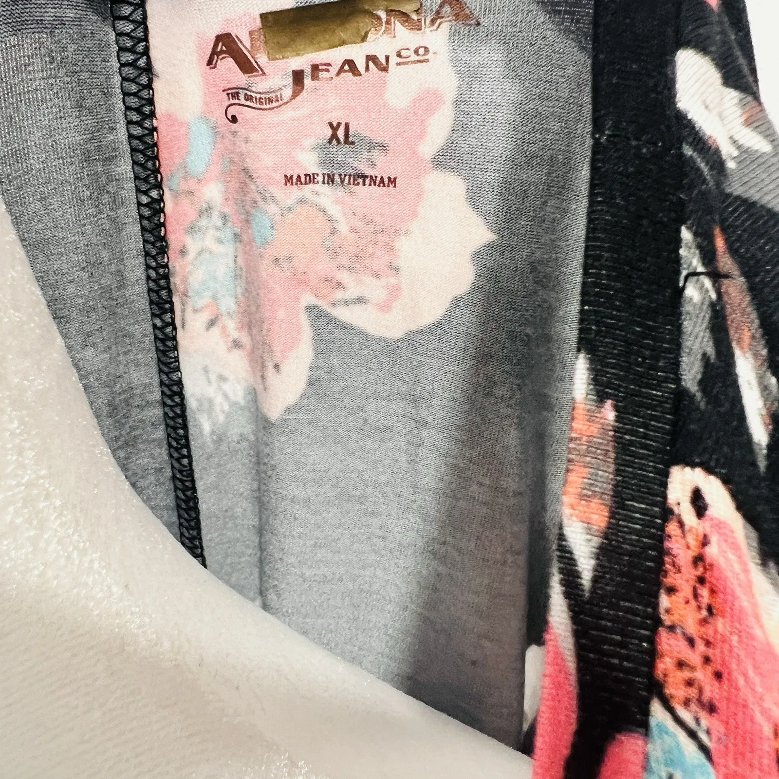 Arizona Black And Pink XL Floral Dress - Image 6