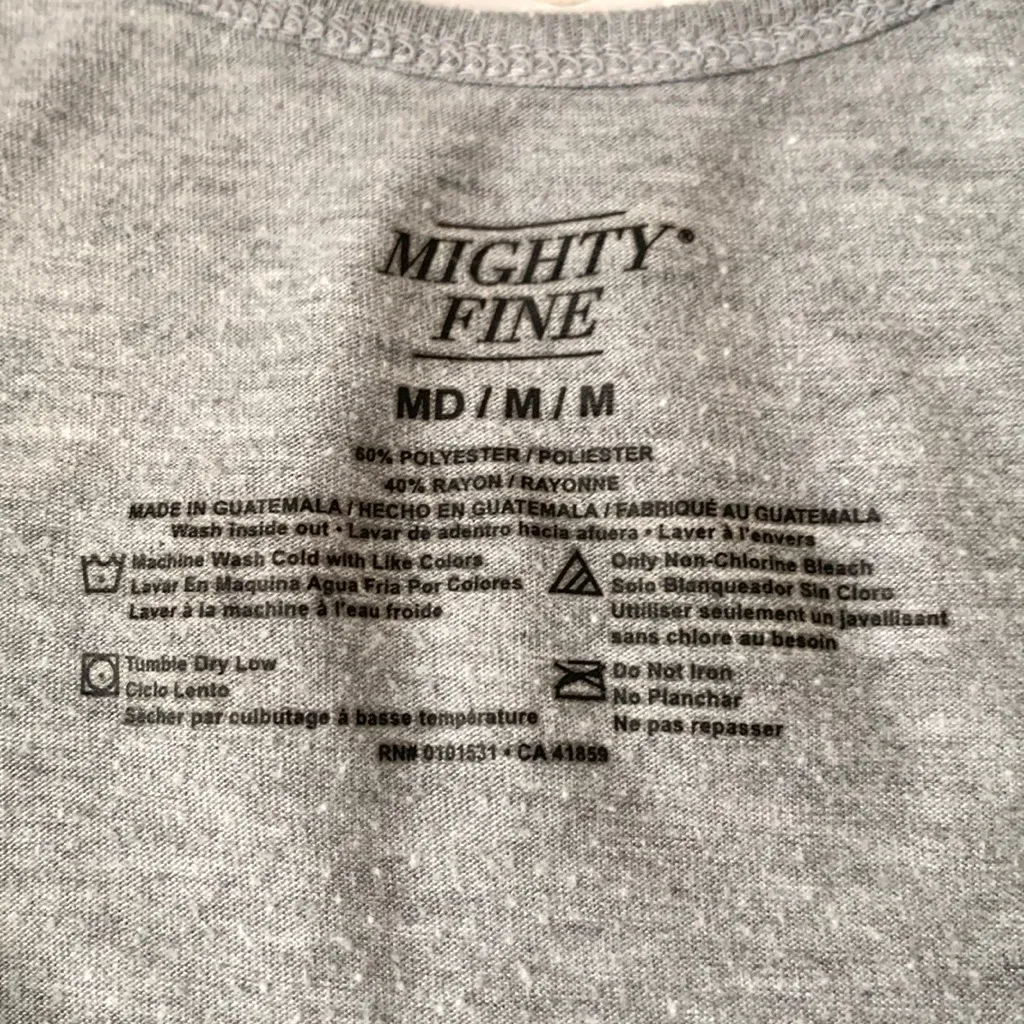 Women’s M Gray Tank Top NASA Logo Graphic Tee Sleeveless Shirt Size Medium - Image 3