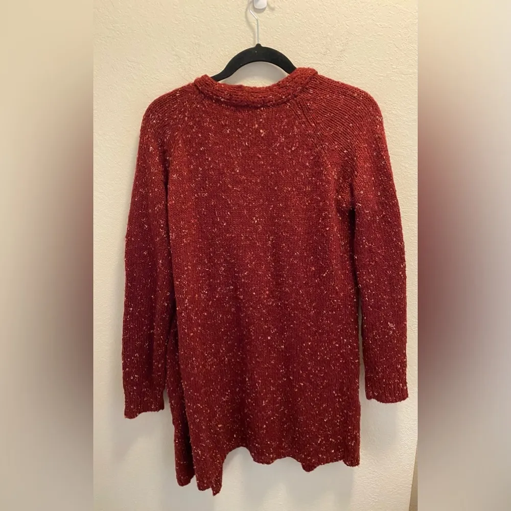 NWT Knox Rose Burgundy Open Knit Cardigan - Image 4