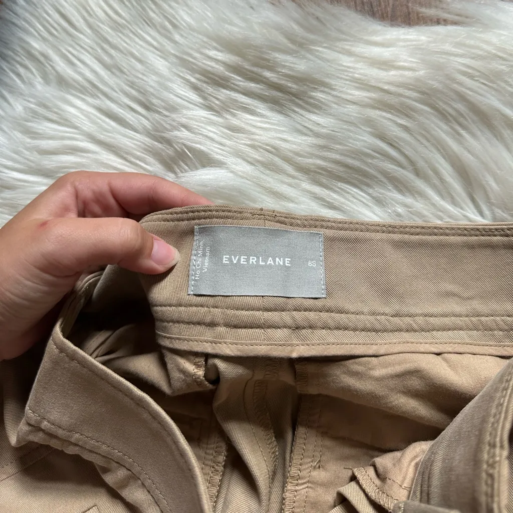 EVERLANE The Way High Drape Pant In Tan - Image 4