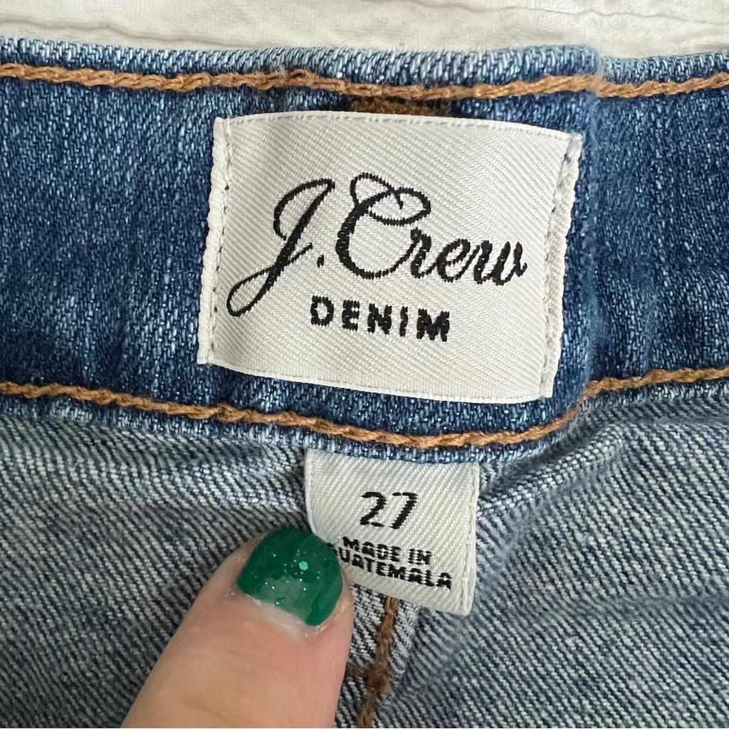 J.Crew Re-Imagined jean shorts frayed hem 27 - Image 3