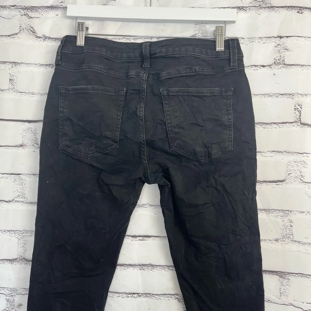 a.n.a. A New Approach Faded Black Mid Rise Skinny Jeans Women’s 8 Stretch Denim - Image 9