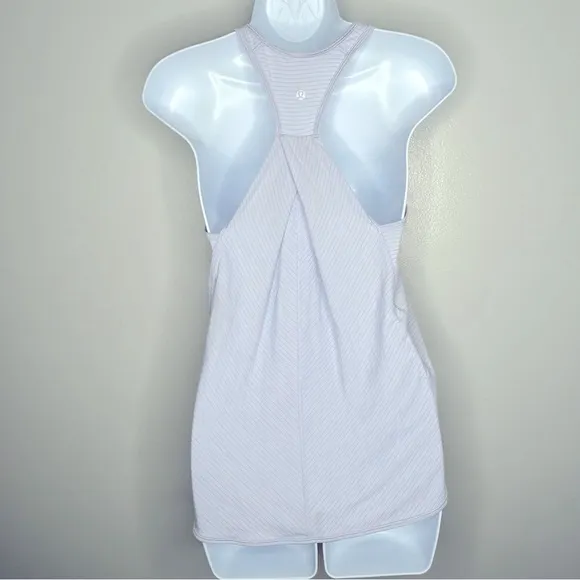 Lululemon Essential Tank in Lilac‎ Stripes - Image 6