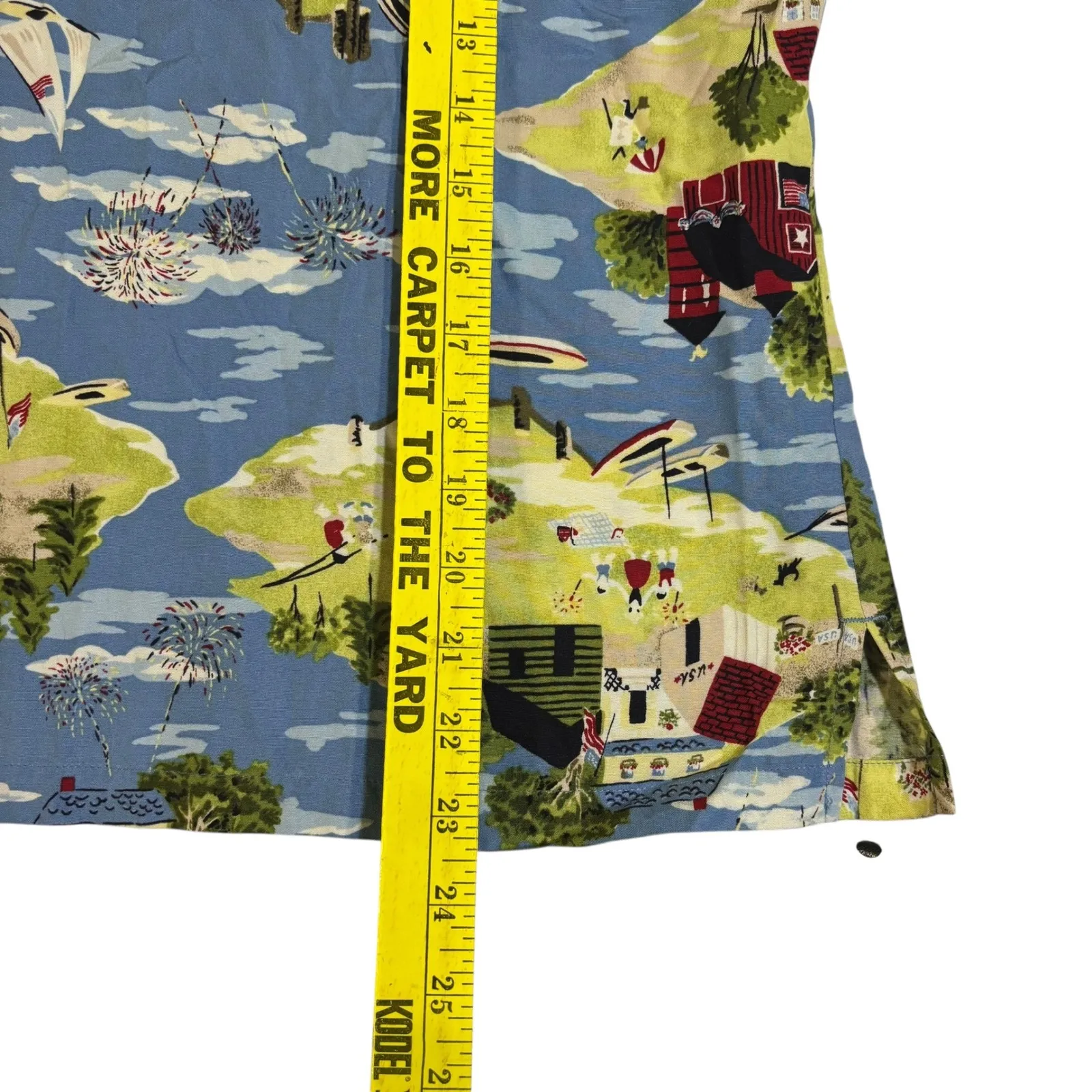 Crazy Horse Liz Claiborne Patriotic Americana Button‎ Up Shirt Petite - Image 9