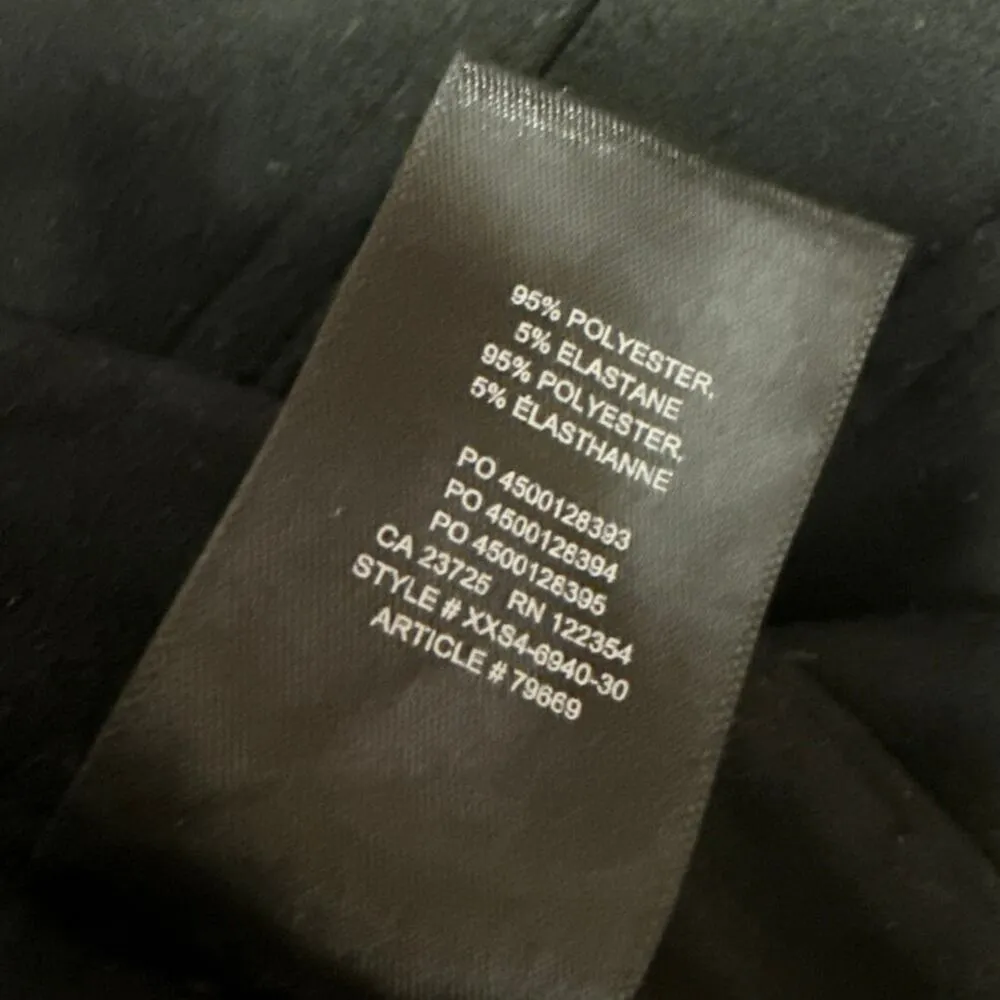 Aritzia Wilfred Women's Black High Waisted Straight Leg Casual Pants Size 4 - Image 6