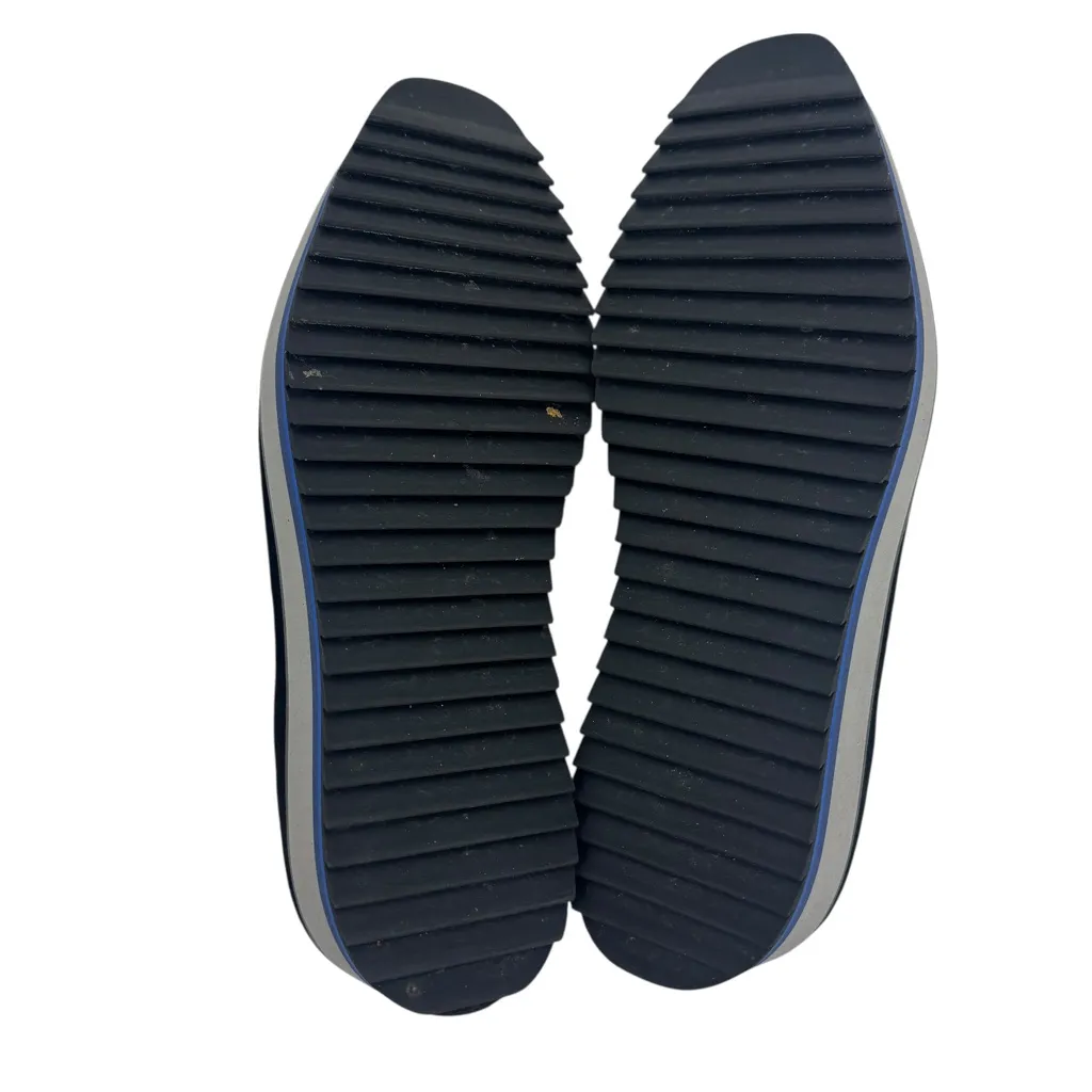 Johnston & Murphy Black Gracelyn Tassel Suede Platform Wedge Loafers 8 - Image 9