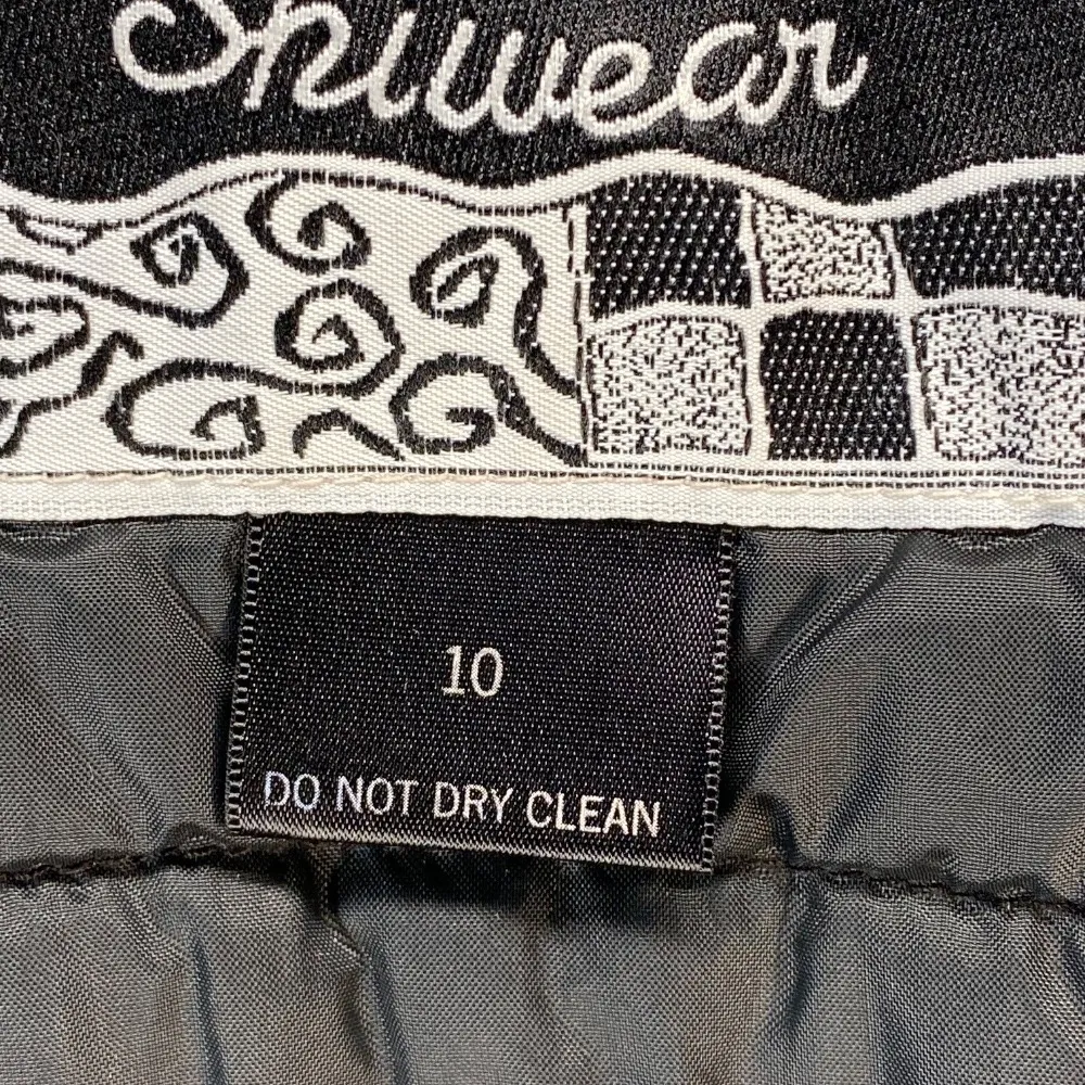 Vintage Nils Skiwear Jacket Faux Fur Collar Belted Padded Winter Coat Sz 10 flaw Blue - Image 10