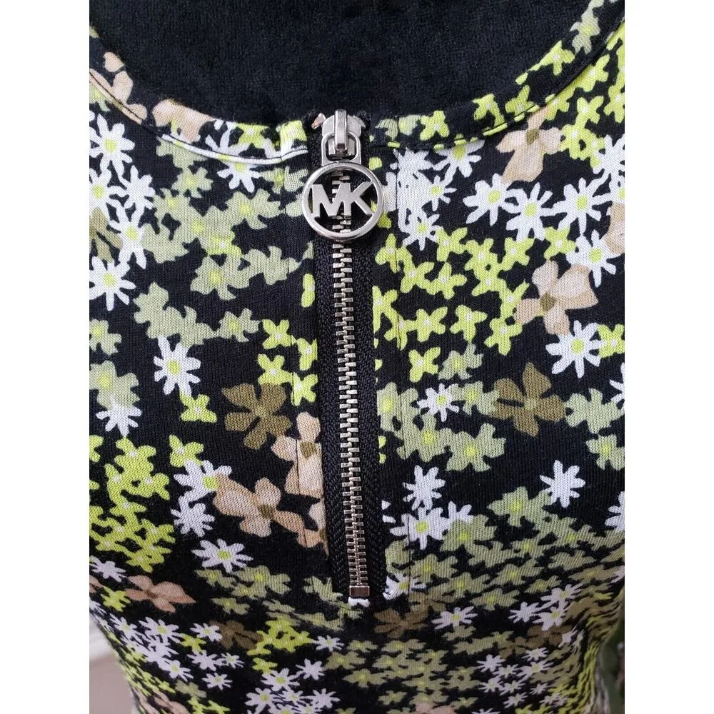 Michael Michael Kors Women's Multicolor Cold Shoulder Short Sleeve Top Blouse L - Image 5