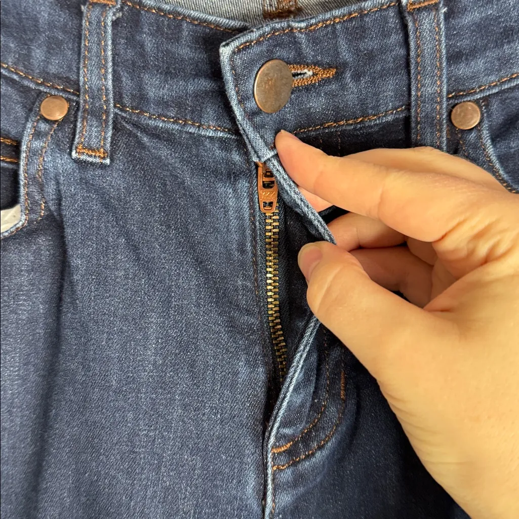 Eileen Fisher Blue Denim Stretch Skinny Jeans Organic Cotton size 6 - Image 5