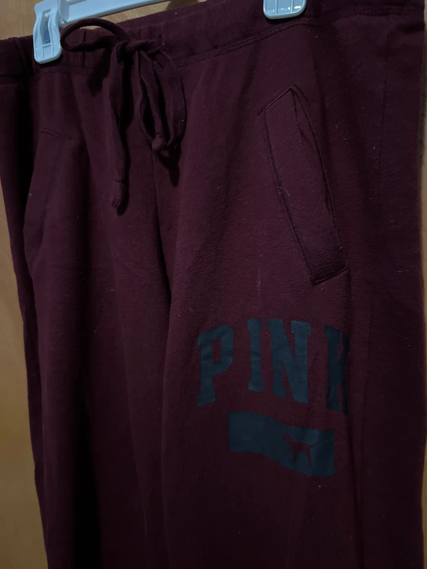 VS PINK Maroon Sweatpants  - Image 3