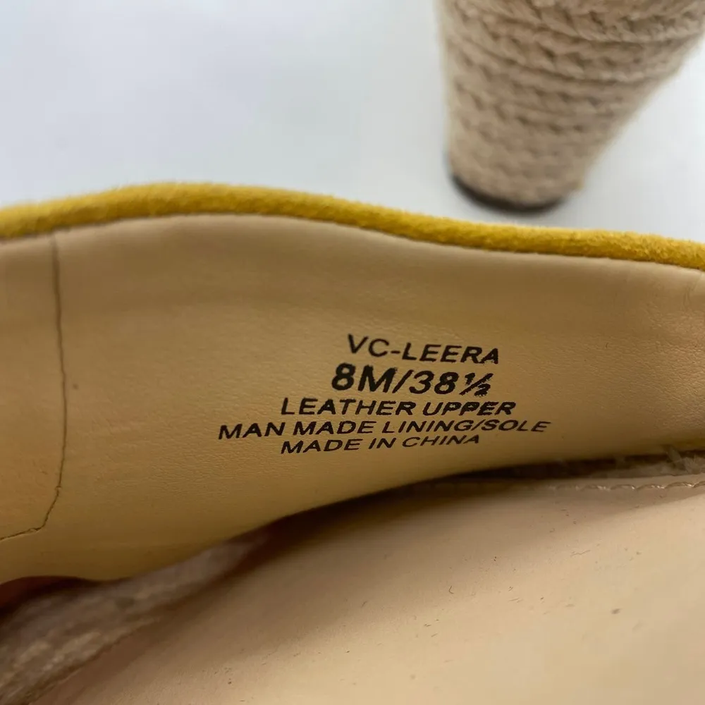 Vince Camuto NWOT Yellow Leera wedge sandal womens sz 8 - Image 5