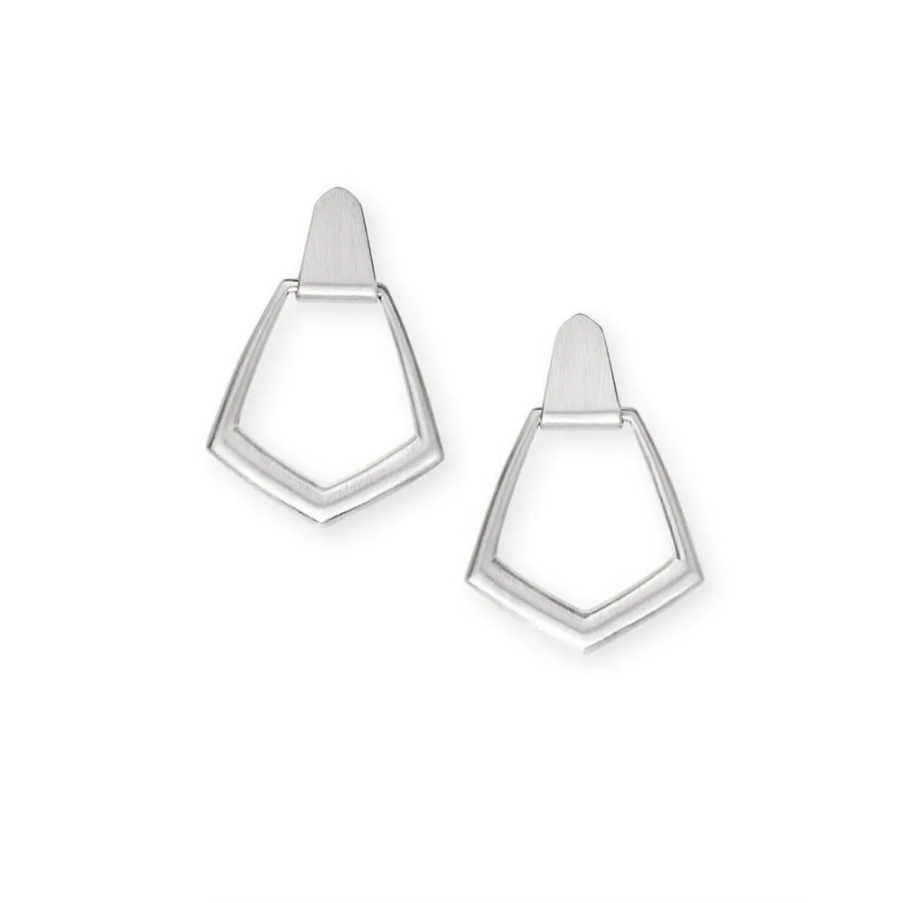 NWT! Kendra Scott Paxton Earrings in Bright Silver Tone - Image 2