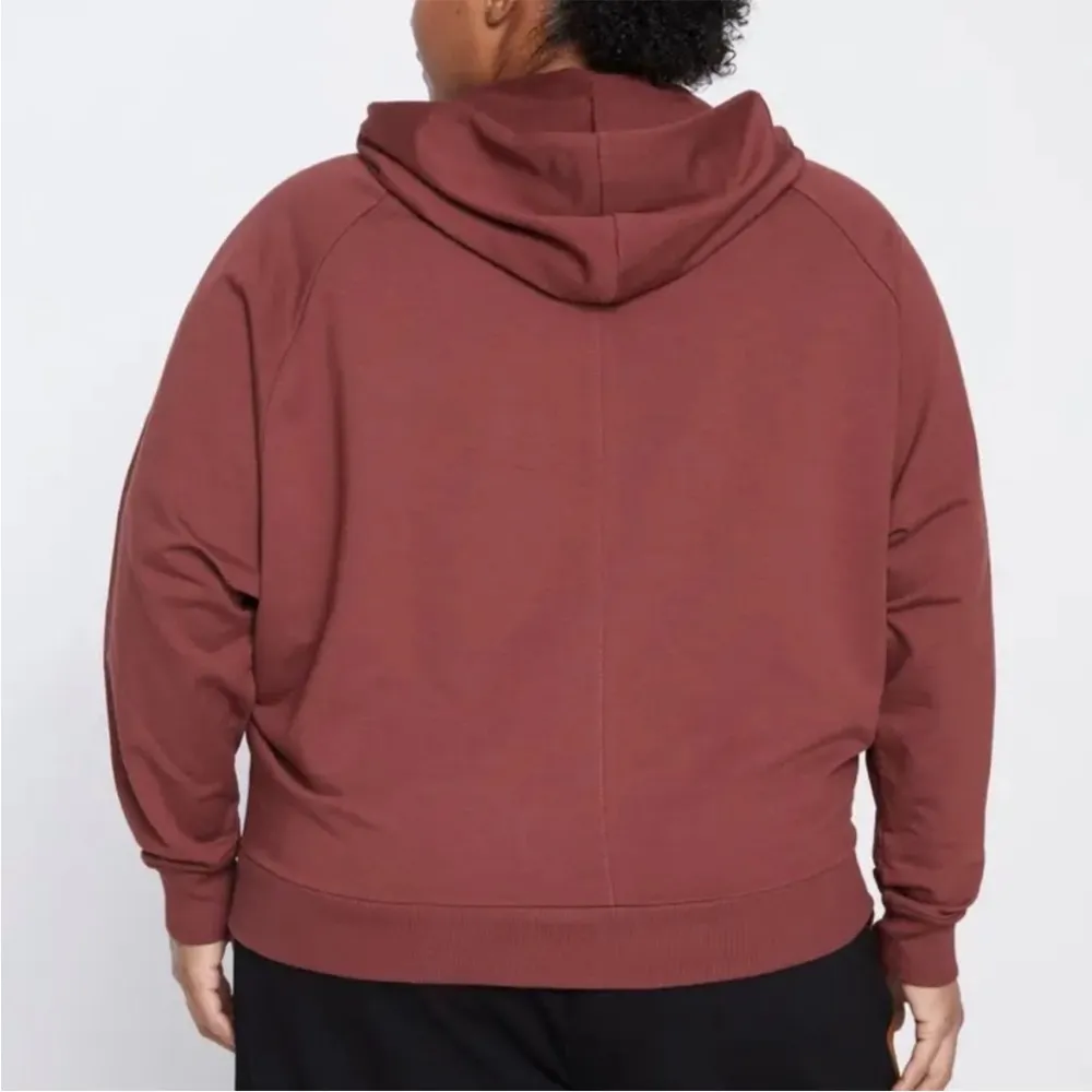 Universal Standard French Terry Pima Cotton Pullover in Rust-Size Small-14/16 - Image 2