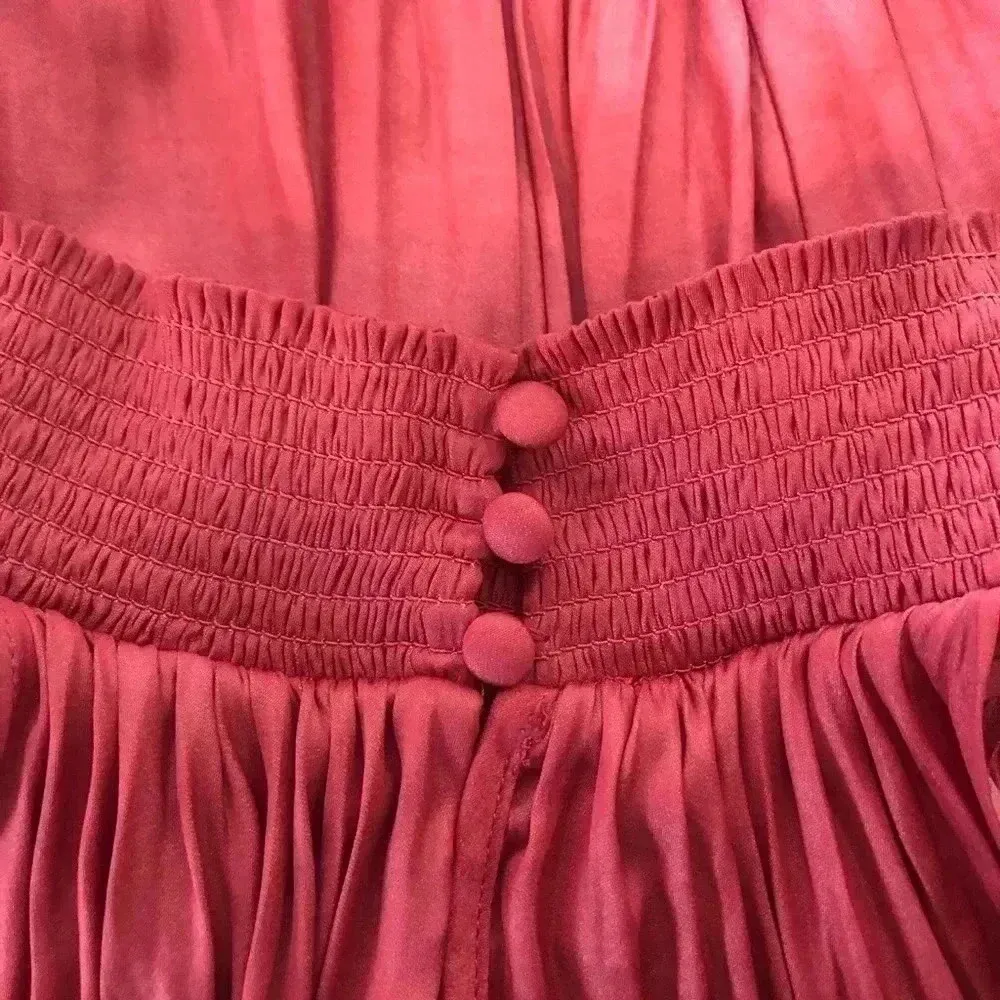 Elie Tahari Pleated Midi Dress Highland Rose - Image 8