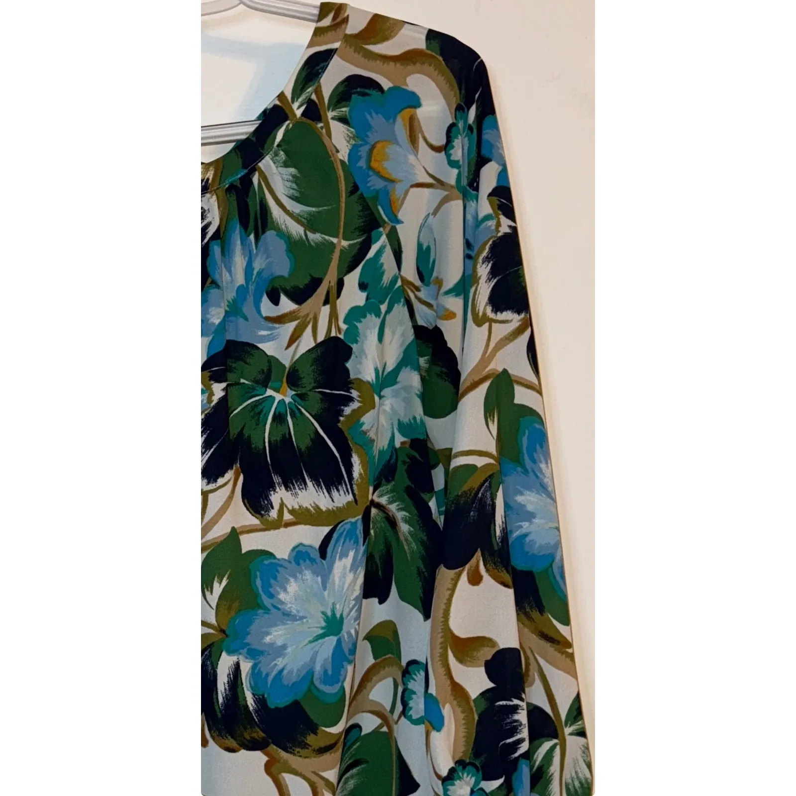 Ann‎ Taylor Factory Floral Blouse Long Sleeve Multicolor Top Size M - Image 2