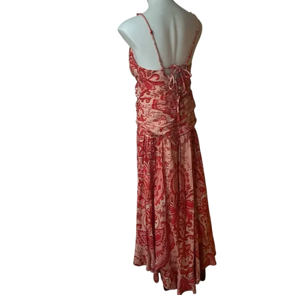 NWT, Farm Rio Red Jaipur Crossover Maxi Dress, Sz M - Image 7