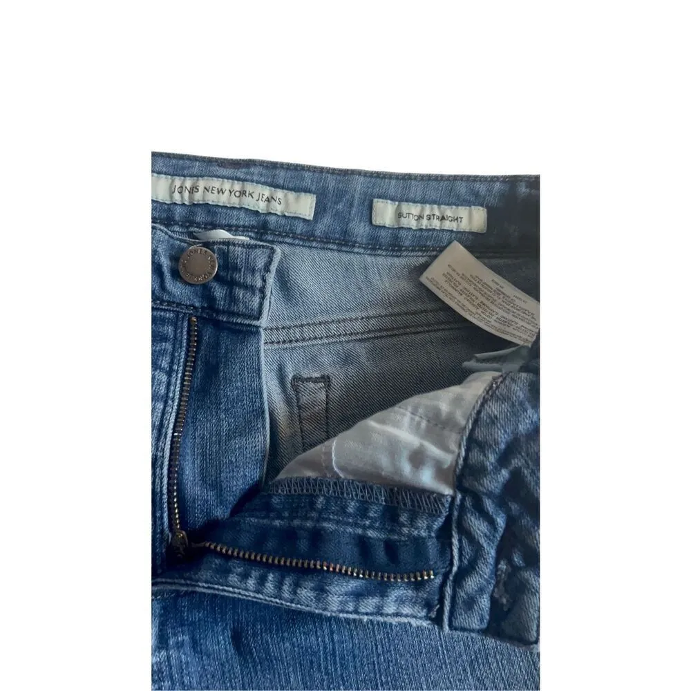 Jones New York Stretch Sutton Straight Jeans pants size 8 - Image 7